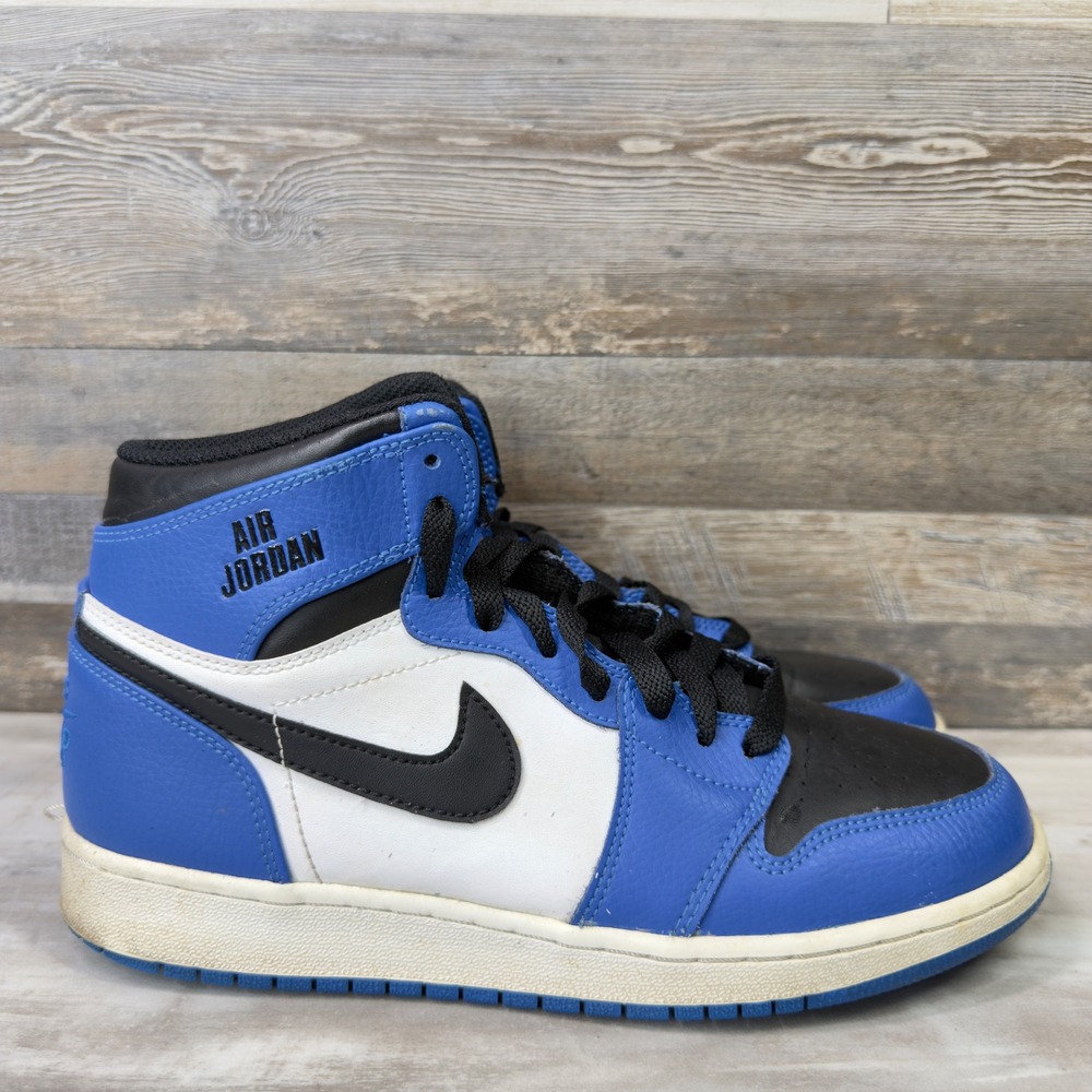 Nike Air Jordan 1 Retro Rare Air Soar Blue Hyper Royal Boys Size 6.5Y Sneakers
